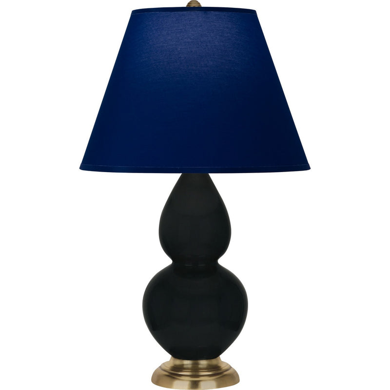 Robert Abbey OS10N One Light Accent Lamp, Obsidian Glazed Ceramic w/Antique Natural Brass