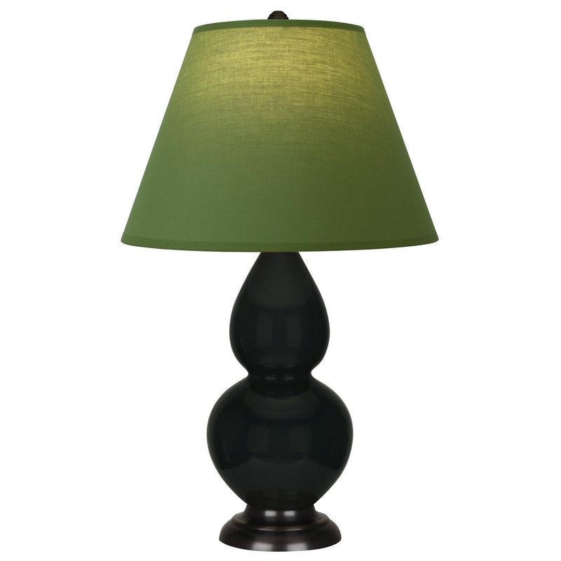 Robert Abbey OS11G One Light Accent Lamp, Obsidian Glazed Ceramic w/Deep Patina Bronze