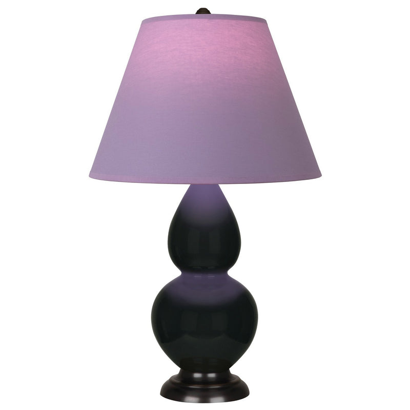 Robert Abbey OS11L One Light Accent Lamp, Obsidian Glazed Ceramic w/Deep Patina Bronze
