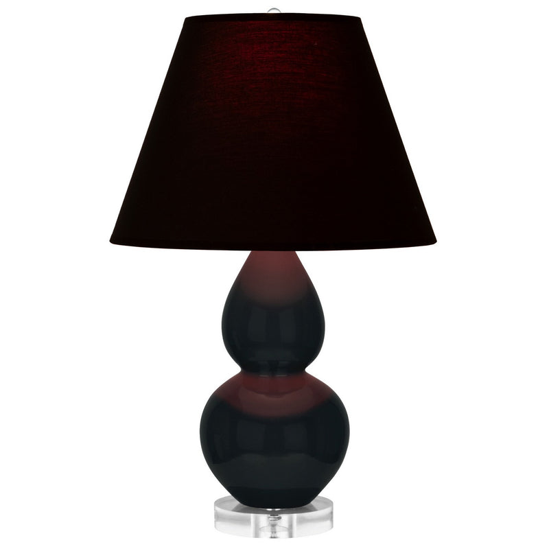 Robert Abbey OS13K One Light Accent Lamp, Obsidian Glazed Ceramic w/Lucite