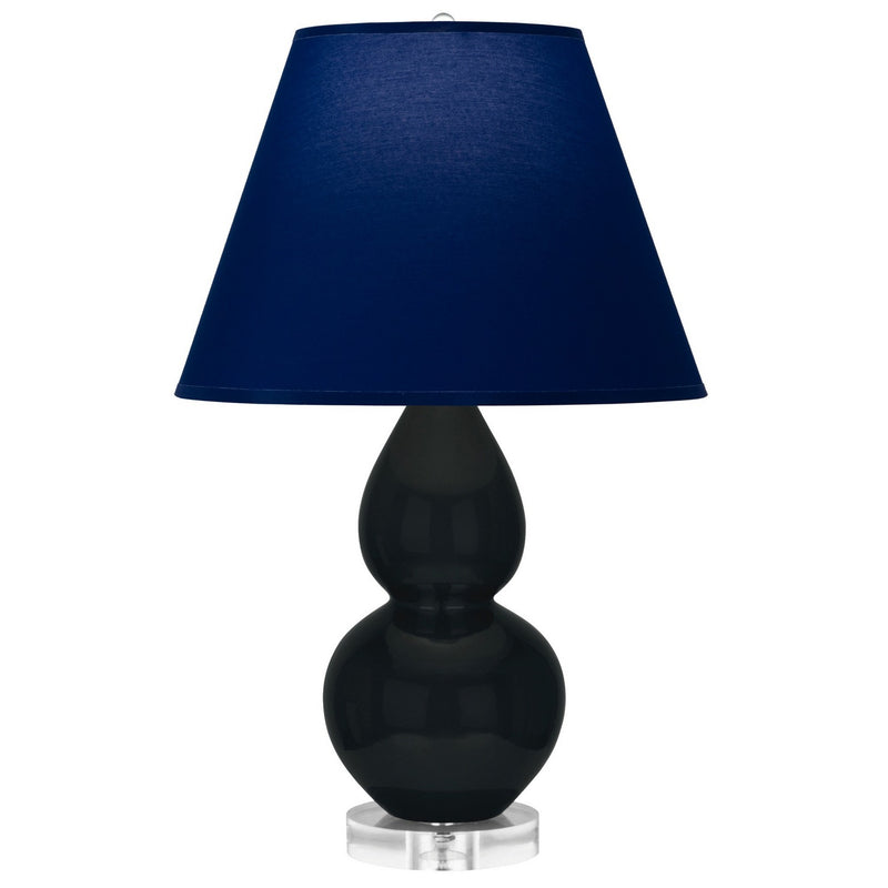 Robert Abbey OS13N One Light Accent Lamp, Obsidian Glazed Ceramic w/Lucite