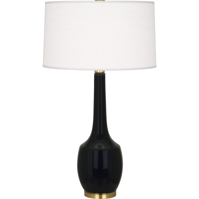 Robert Abbey OS701 One Light Table Lamp, Obsidian Glazed Ceramic