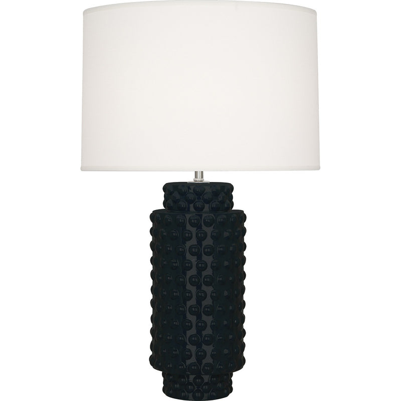 Robert Abbey OS800 One Light Table Lamp, Obsidian Glazed Textured Ceramic