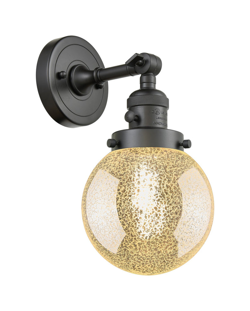 Innovations 203SW-OB-G208-6 One Light Wall Sconce, Oil Rubbed Bronze