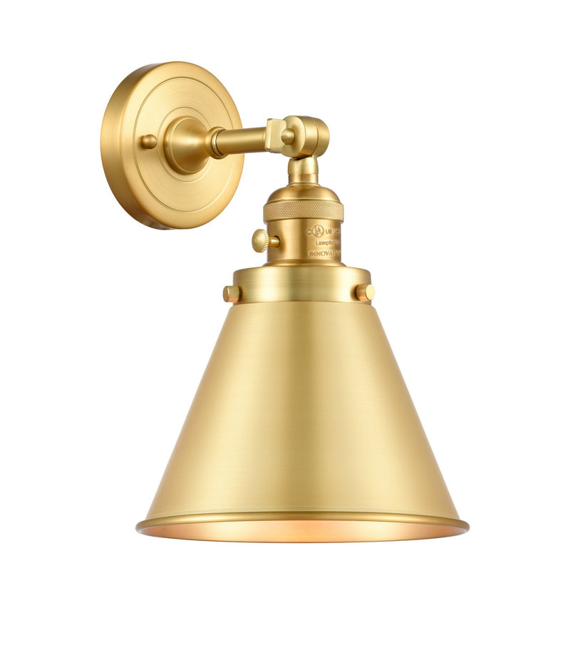 Innovations 203SW-SG-M13-SG One Light Wall Sconce, Satin Gold