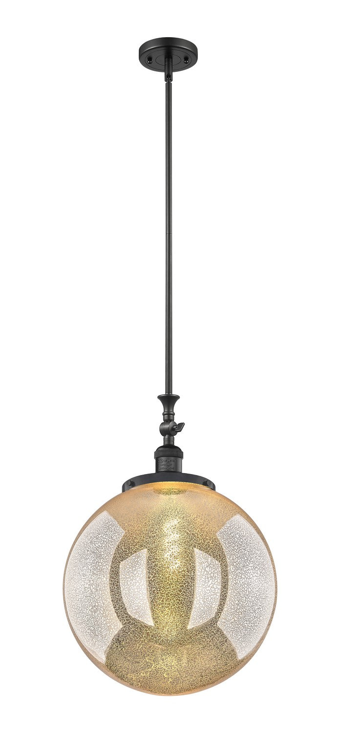 Innovations 206-BK-G208-16 One Light Mini Pendant, Matte Black