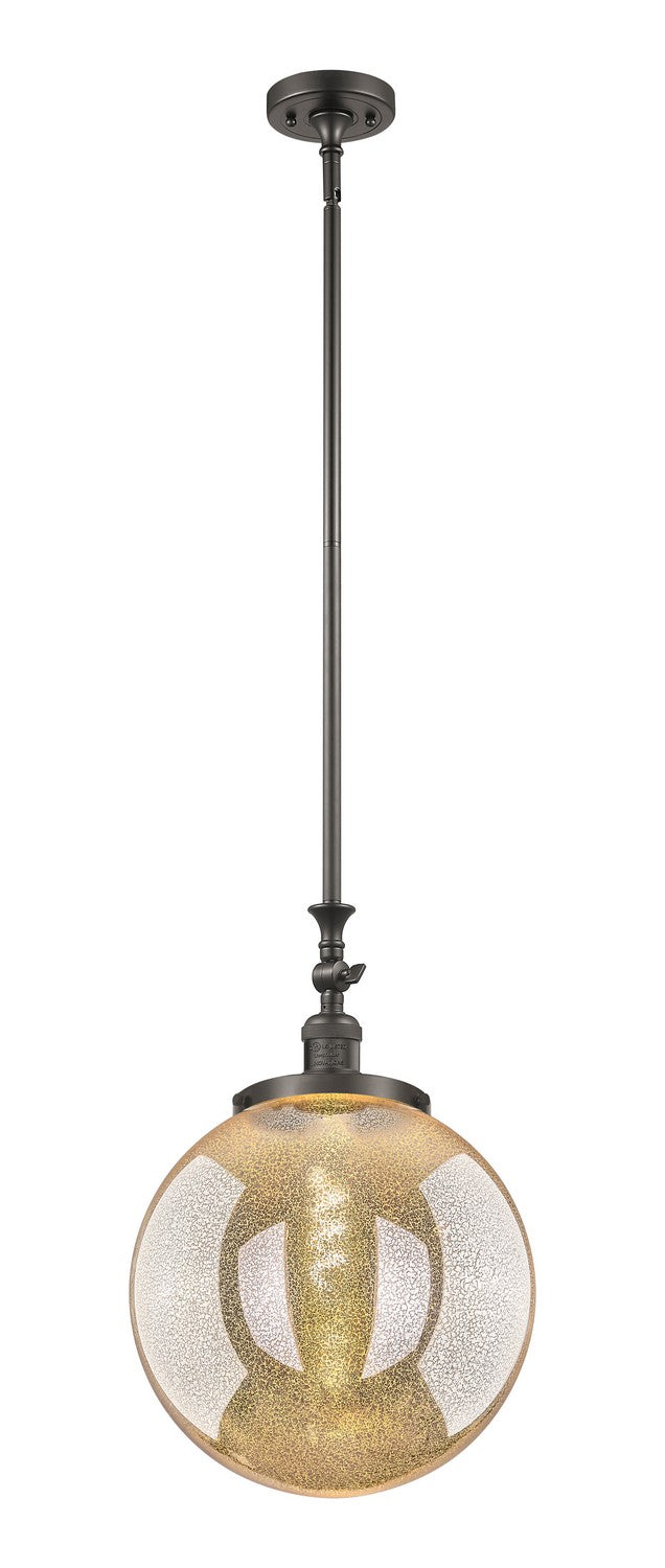 Innovations 206-OB-G208-14 One Light Mini Pendant, Oil Rubbed Bronze