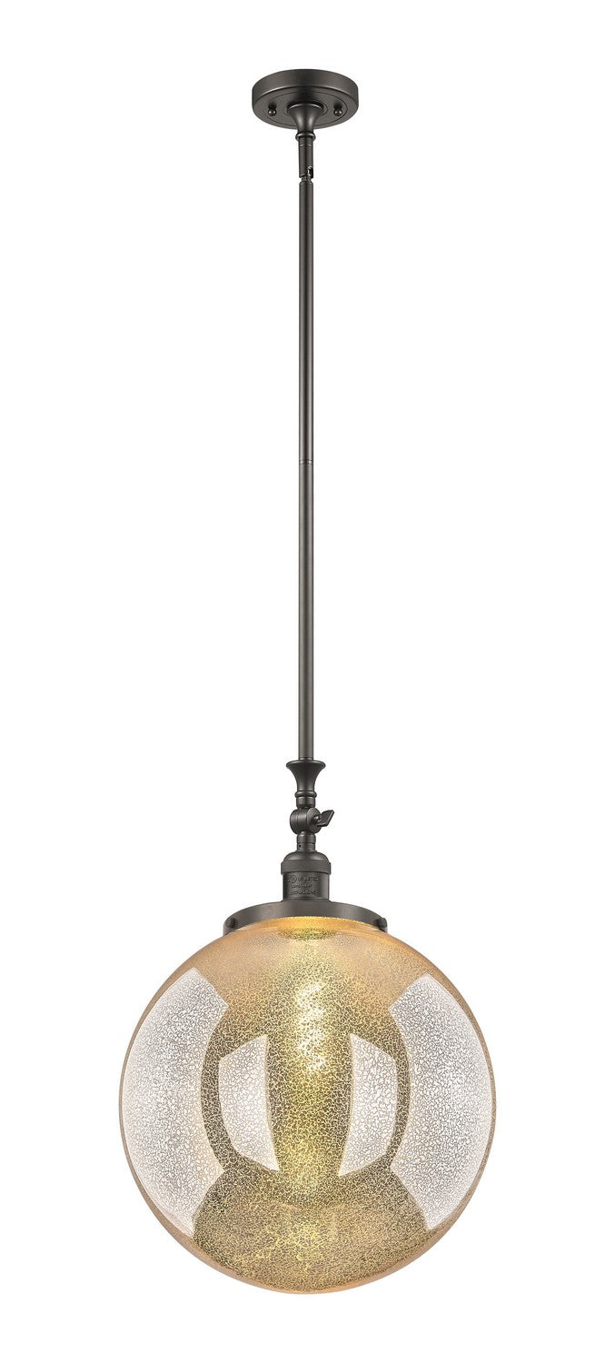 Innovations 206-OB-G208-16 One Light Mini Pendant, Oil Rubbed Bronze