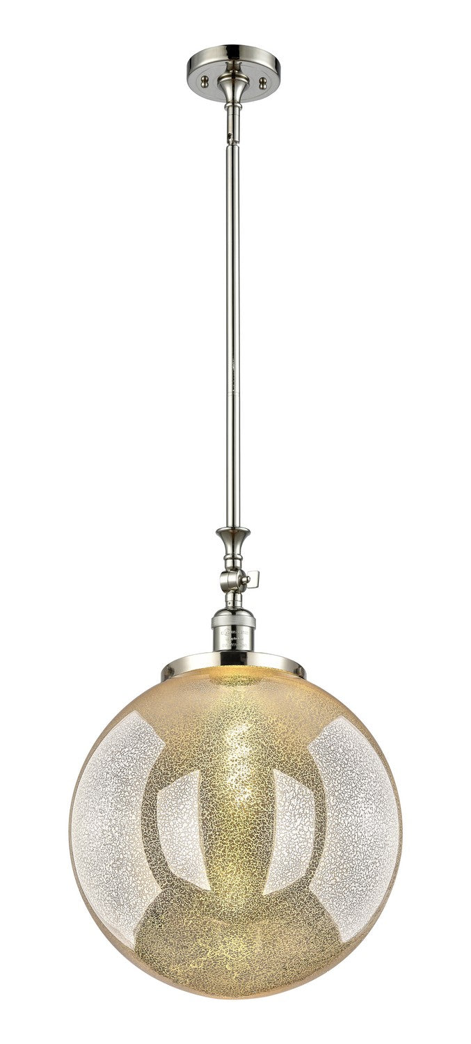 Innovations 206-PN-G208-16 One Light Mini Pendant, Polished Nickel