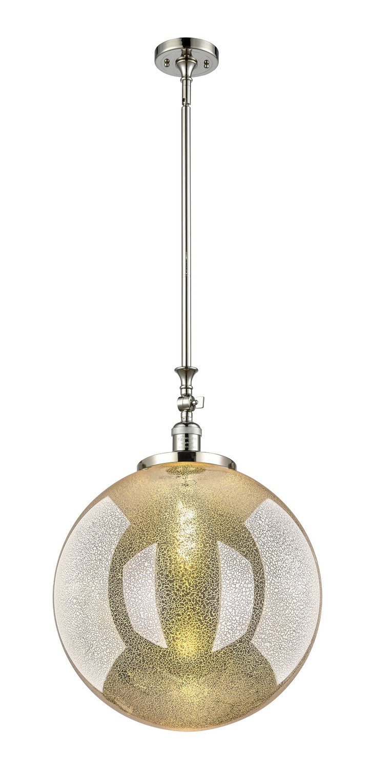 Innovations 206-PN-G208-18 One Light Mini Pendant, Polished Nickel