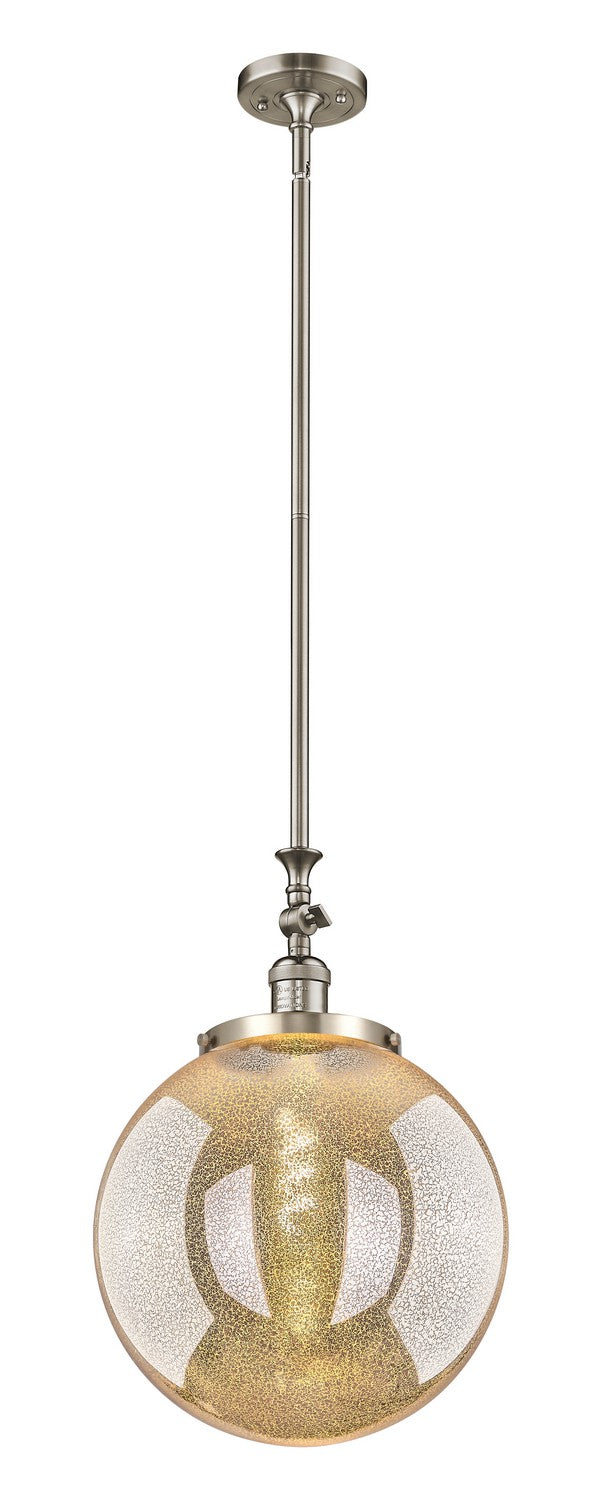 Innovations 206-SN-G208-14 One Light Mini Pendant, Brushed Satin Nickel