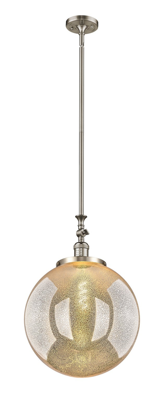 Innovations 206-SN-G208-16 One Light Mini Pendant, Brushed Satin Nickel