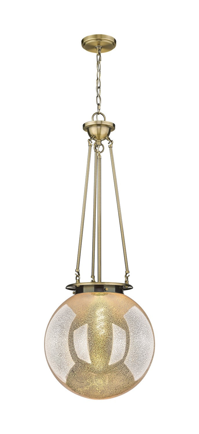 Innovations 221-1P-AB-G208-16 One Light Pendant, Antique Brass