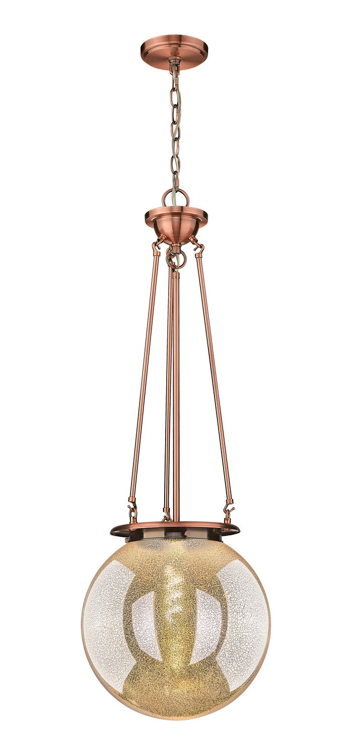 Innovations 221-1P-AC-G208-14 One Light Pendant, Antique Copper