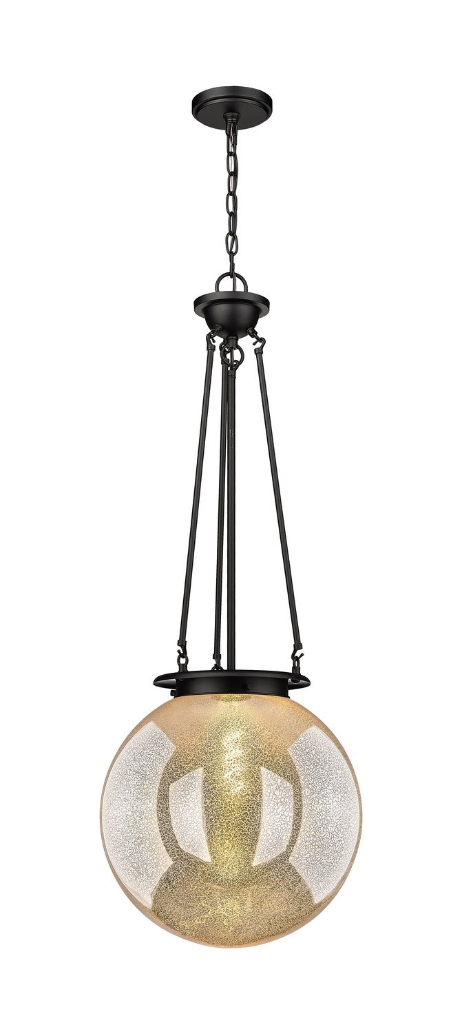 Innovations 221-1P-BK-G208-16 One Light Pendant, Matte Black