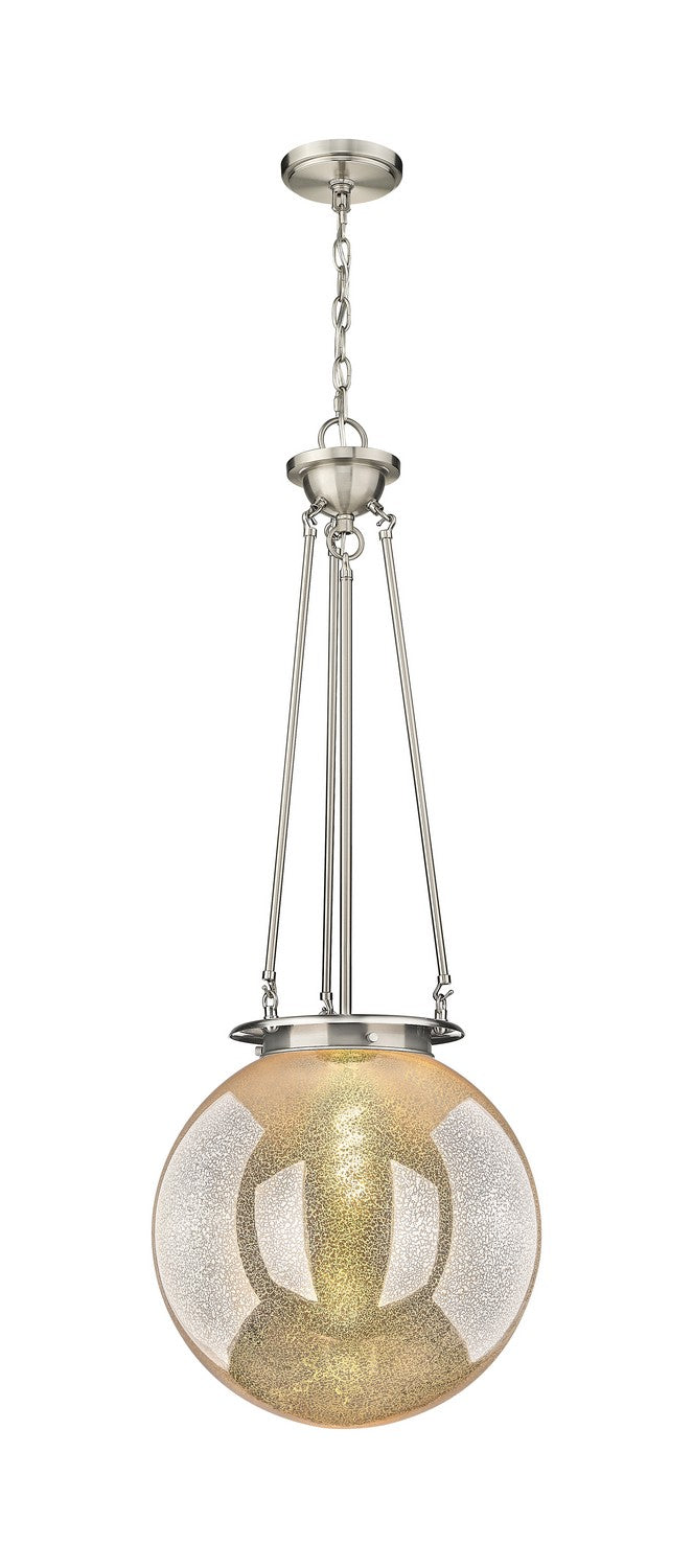 Innovations 221-1P-SN-G208-16 One Light Pendant, Satin Nickel