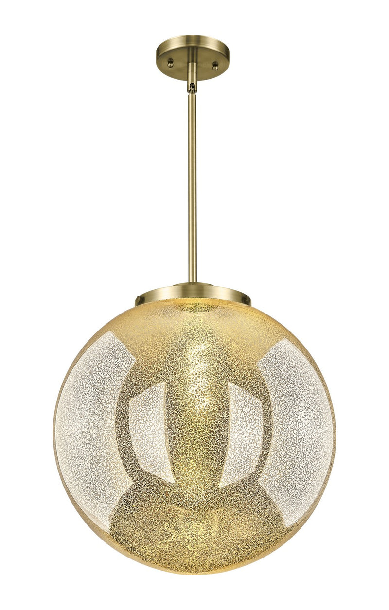 Innovations 221-1S-AB-G208-16 One Light Pendant, Antique Brass