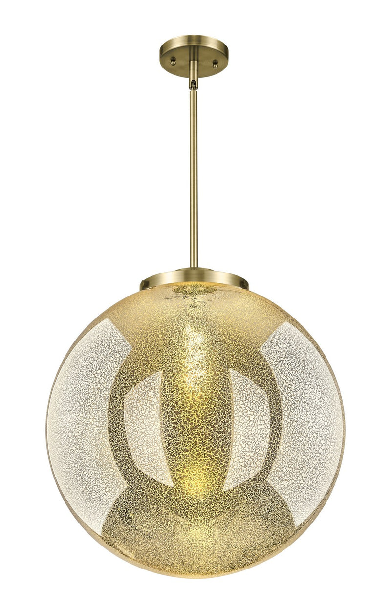 Innovations 221-1S-AB-G208-18 One Light Pendant, Antique Brass