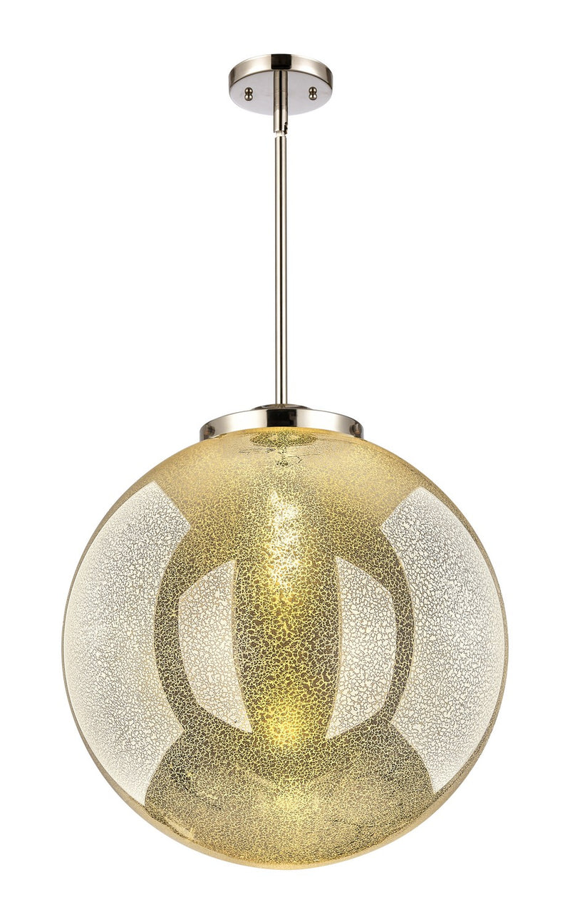 Innovations 221-1S-PN-G208-18 One Light Pendant, Polished Nickel
