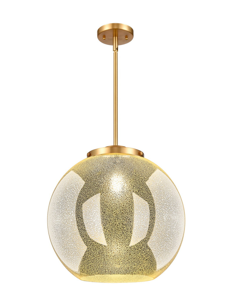 Innovations 221-1S-SG-G128-16 One Light Pendant, Satin Gold