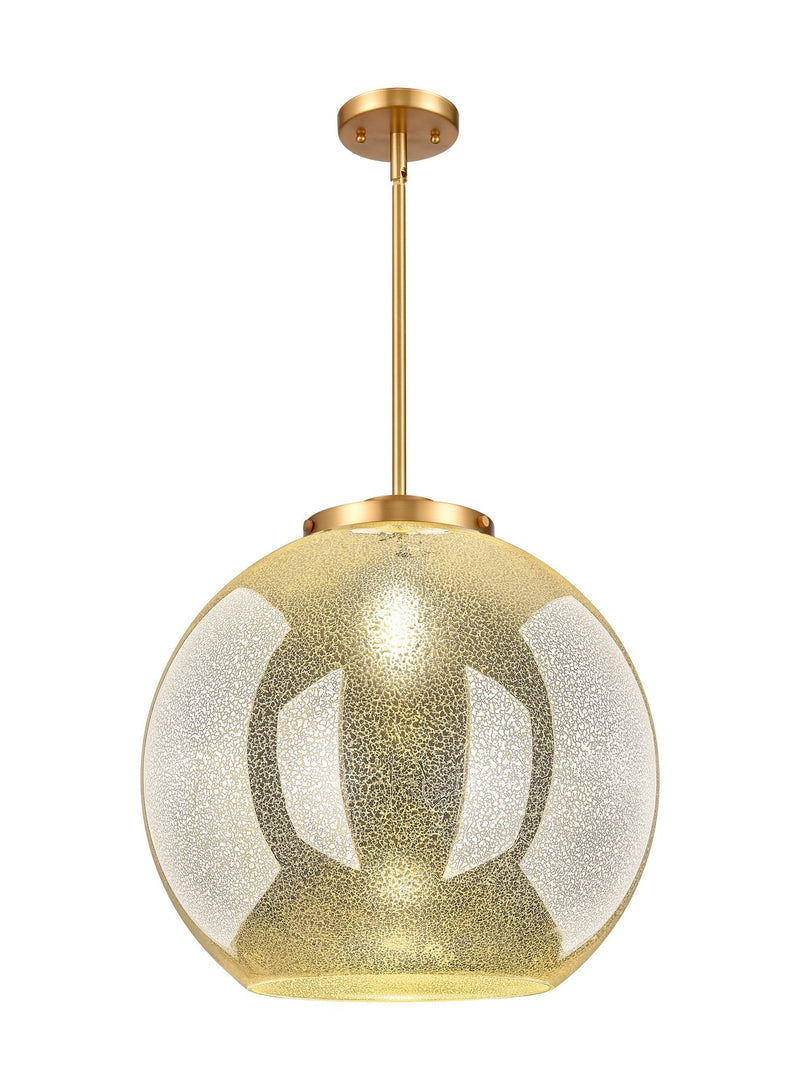 Innovations 221-1S-SG-G128-18 One Light Pendant, Satin Gold