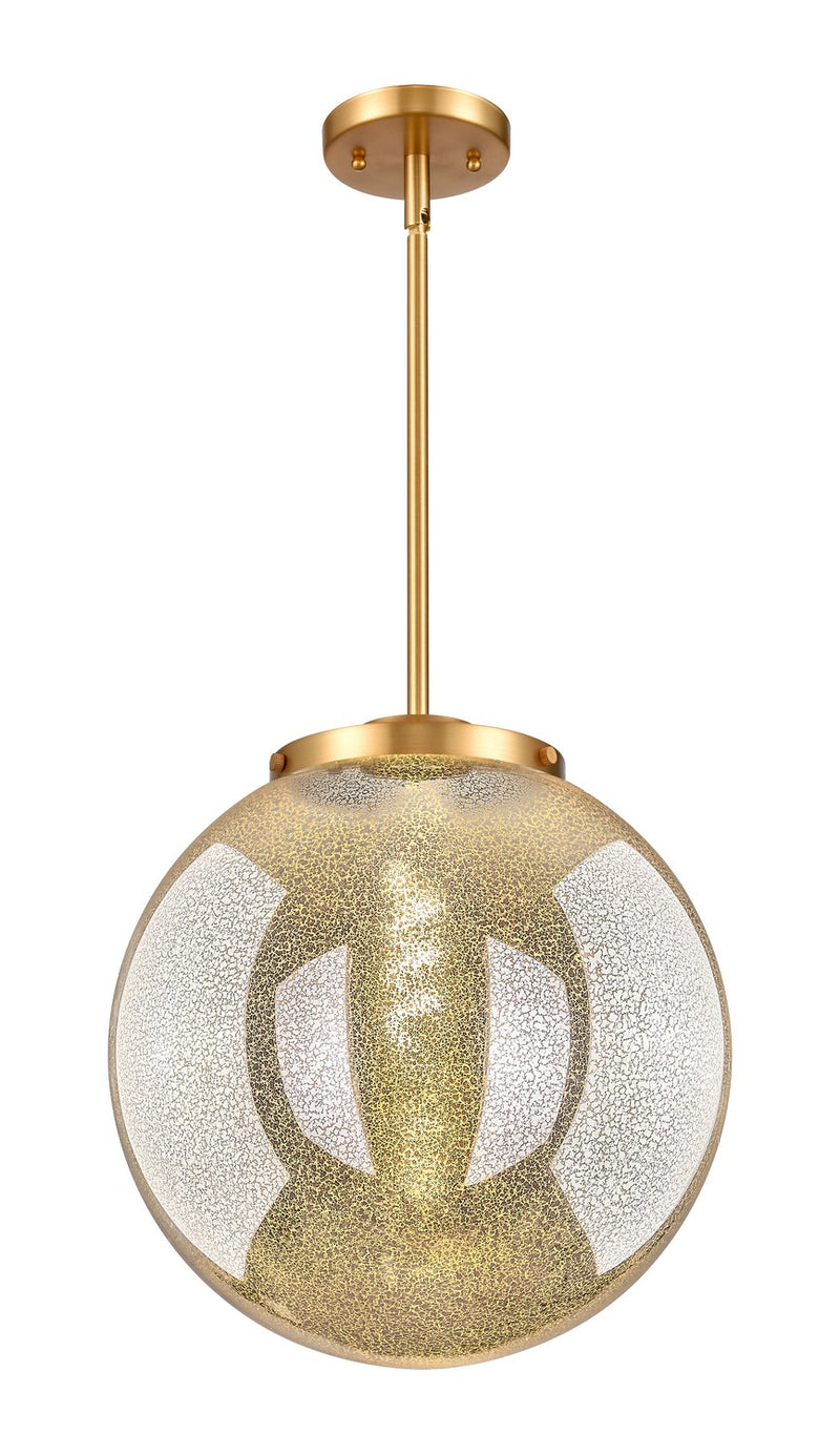 Innovations 221-1S-SG-G208-14 One Light Pendant, Satin Gold