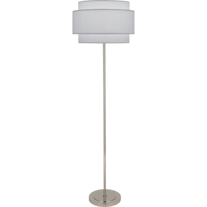 Robert Abbey PG133 One Light Floor Lamp, Polished Nickel