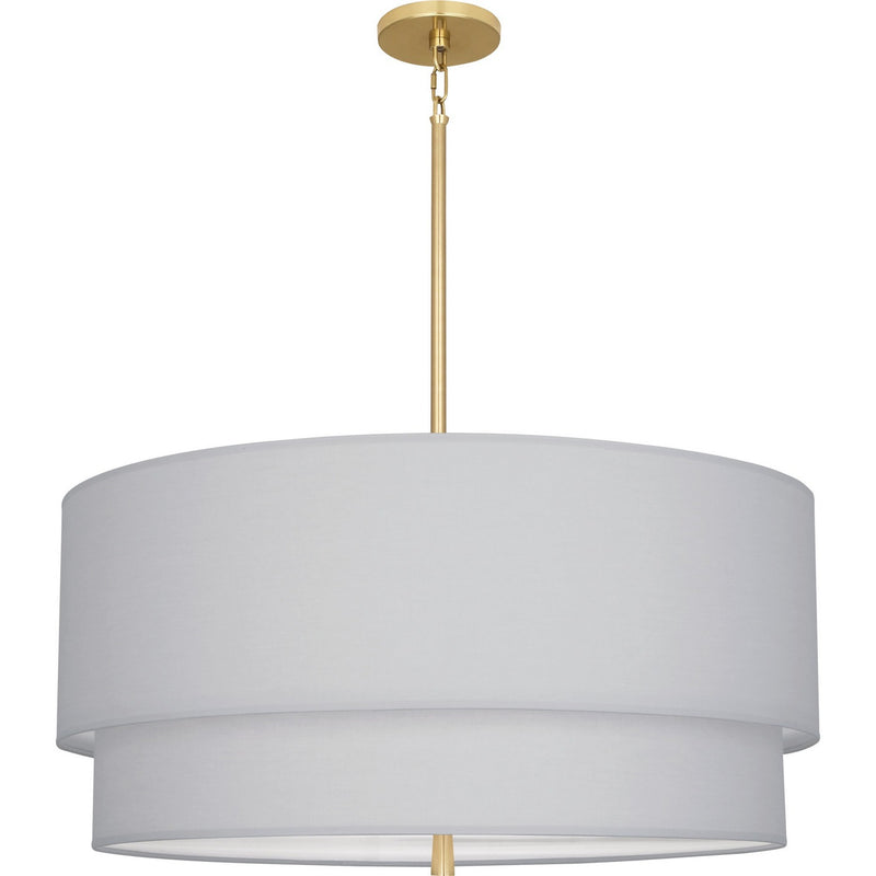 Robert Abbey PG139 Three Light Pendant, Modern Brass