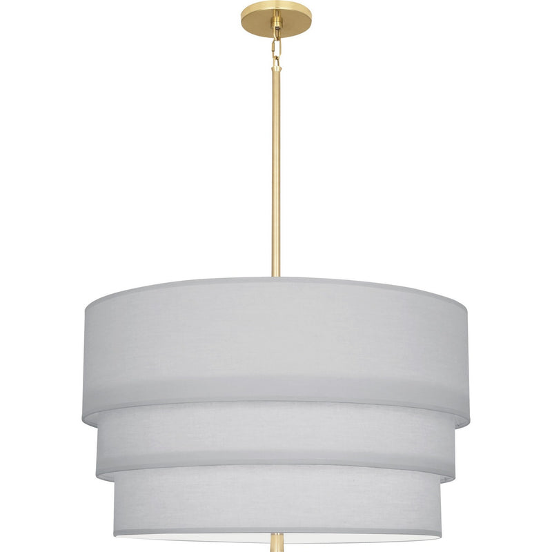 Robert Abbey PG141 Three Light Pendant, Modern Brass