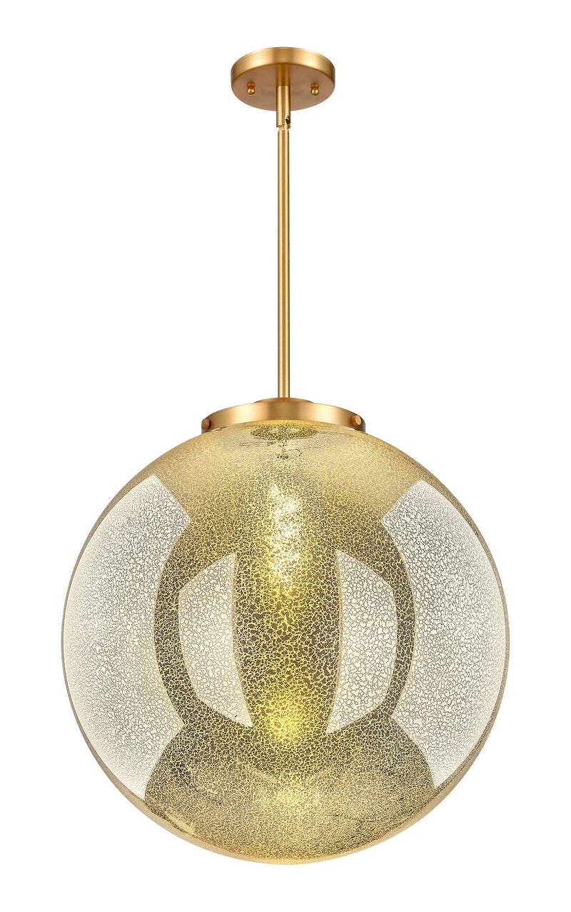 Innovations 221-1S-SG-G208-18 One Light Pendant, Satin Gold