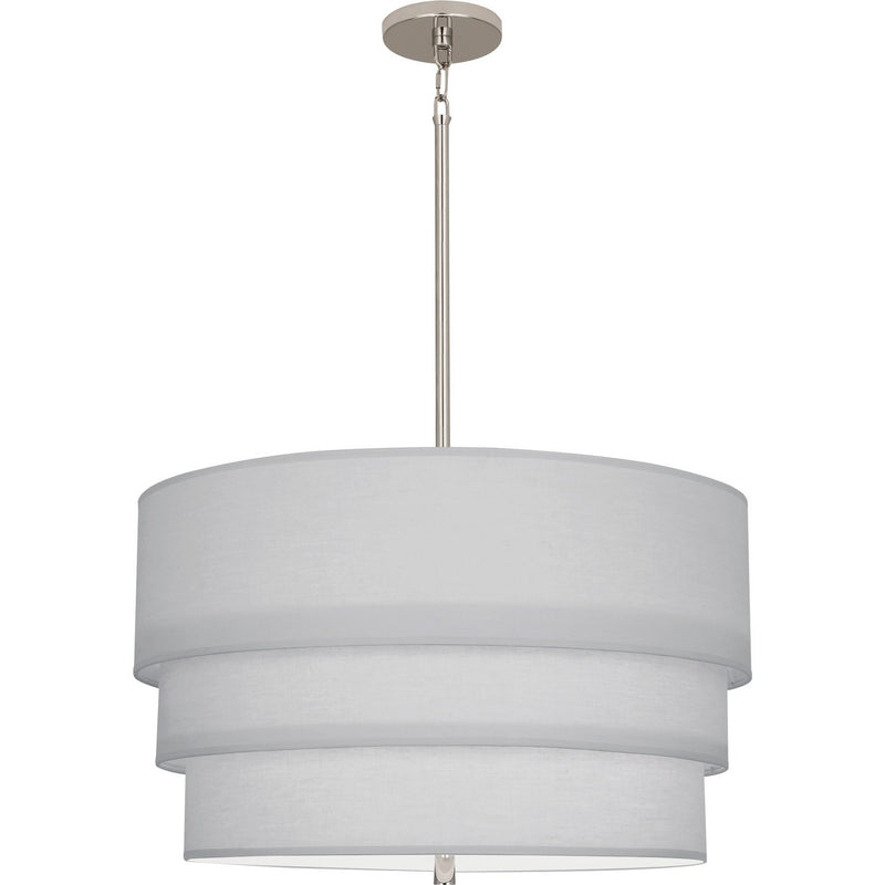 Robert Abbey PG142 Three Light Pendant, Polished Nickel
