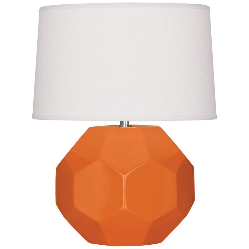 Robert Abbey PM01 One Light Table Lamp, Pumpkin Glazed Ceramic