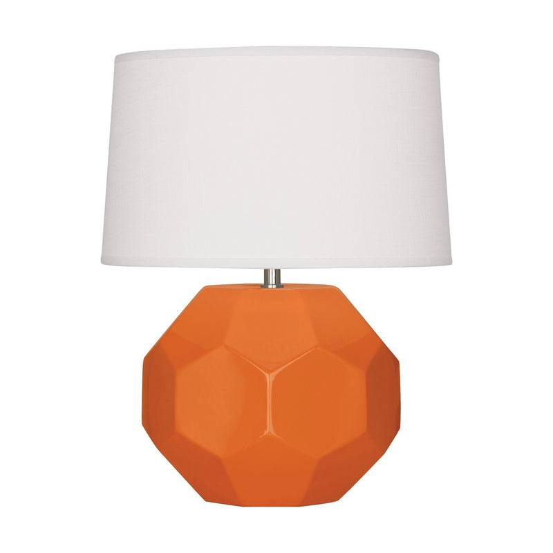 Robert Abbey PM02 One Light Accent Lamp, Pumpkin Glazed Ceramic