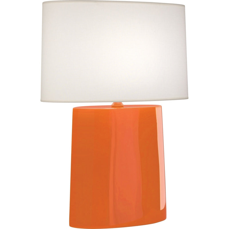 Robert Abbey PM03 One Light Table Lamp, Pumpkin Glazed Ceramic