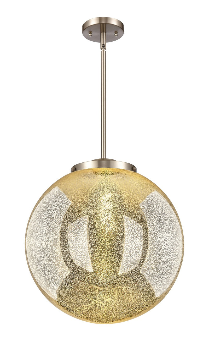 Innovations 221-1S-SN-G208-16 One Light Pendant, Brushed Satin Nickel