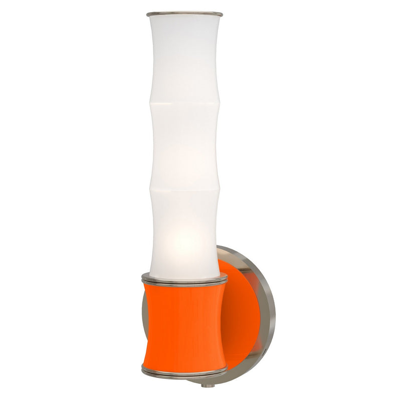 Robert Abbey PM69 One Light Wall Sconce, Pumpkin w/Polished Nickel
