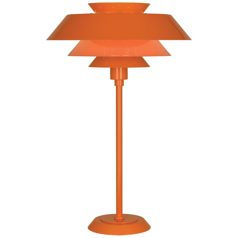 Robert Abbey PM780 One Light Table Lamp, Pumpkin Gloss Powder Coat