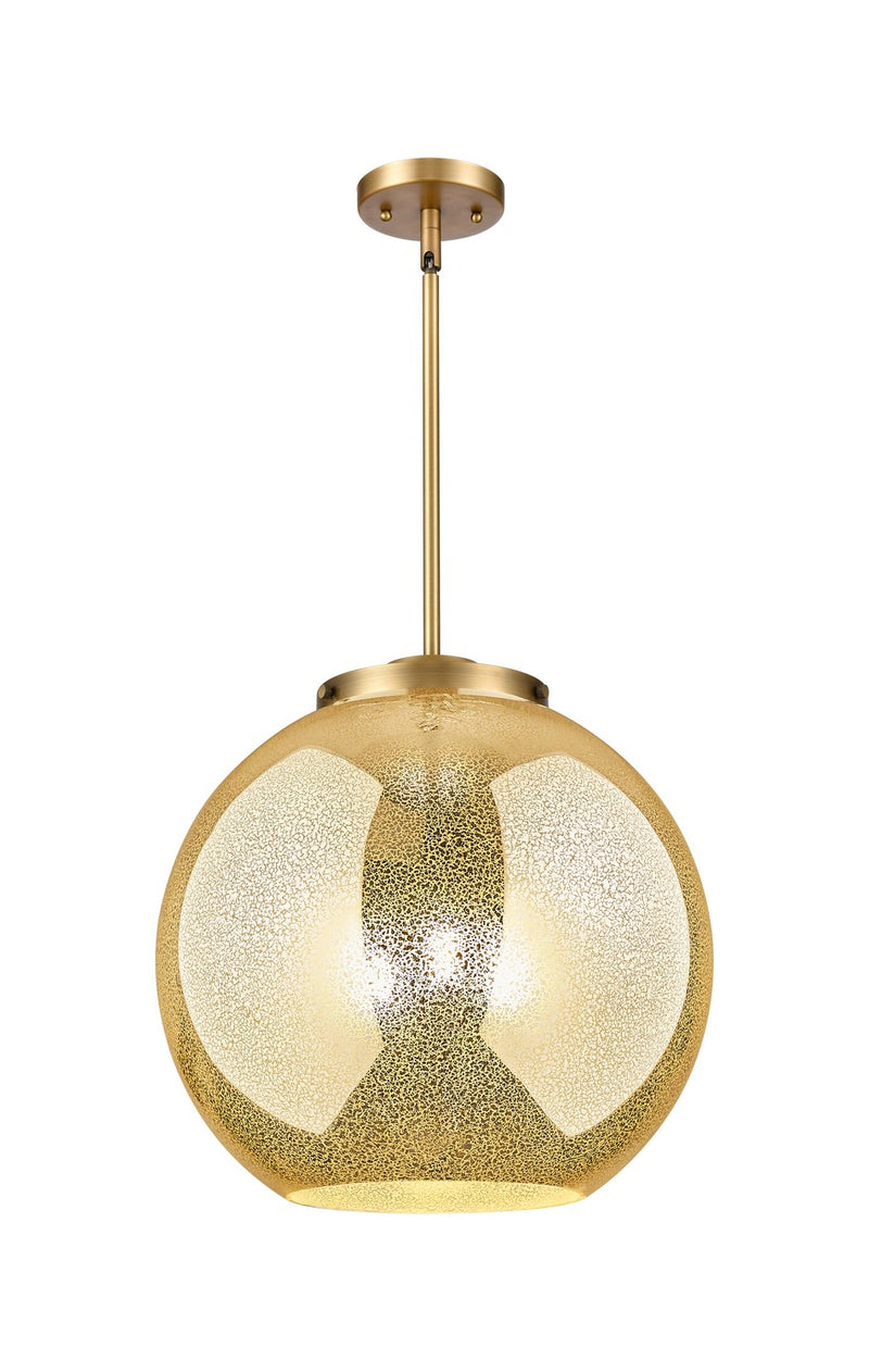 Innovations 221-3S-BB-G128-16 Three Light Pendant, Brushed Brass