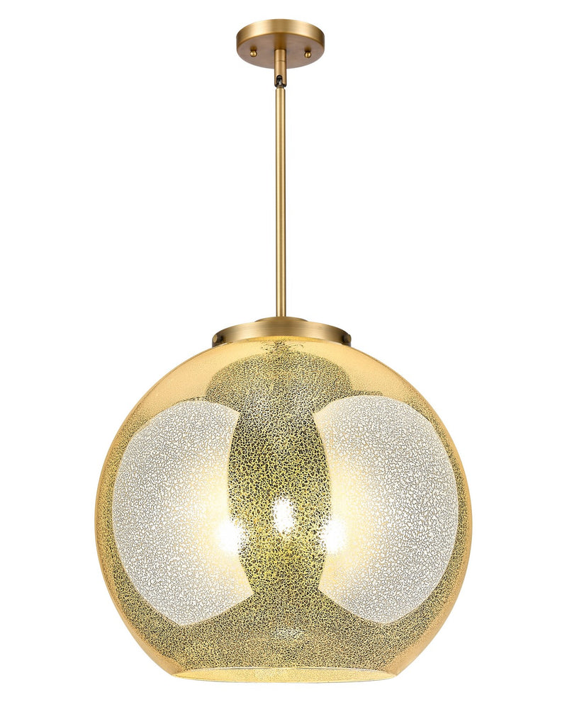Innovations 221-3S-BB-G128-18 Three Light Pendant, Brushed Brass