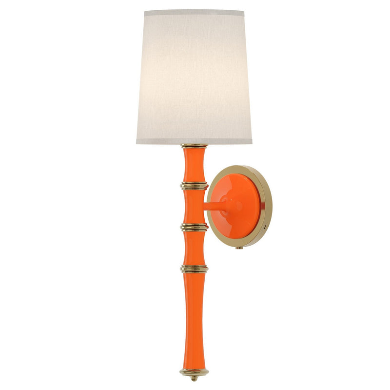 Robert Abbey PM87 One Light Wall Sconce, Pumpkin w/Modern Brass