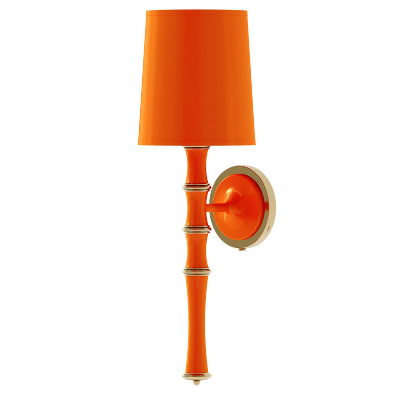 Robert Abbey PM87X One Light Wall Sconce, Pumpkin w/Modern Brass