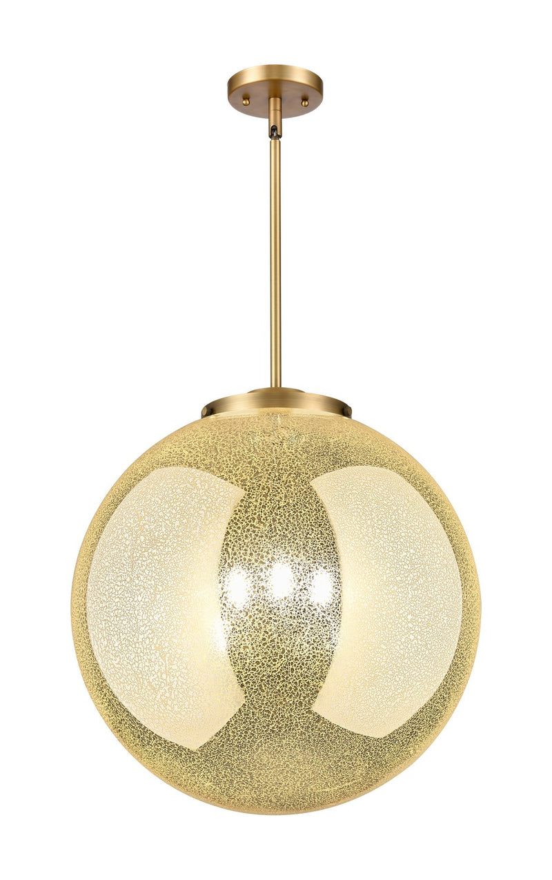Innovations 221-3S-BB-G208-18 Three Light Pendant, Brushed Brass