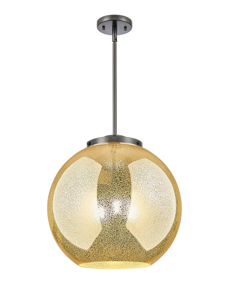 Innovations 221-3S-BK-G128-16 Three Light Pendant, Matte Black