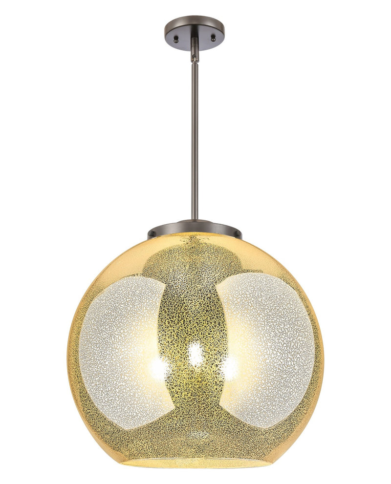 Innovations 221-3S-OB-G128-18 Three Light Pendant, Oil Rubbed Bronze