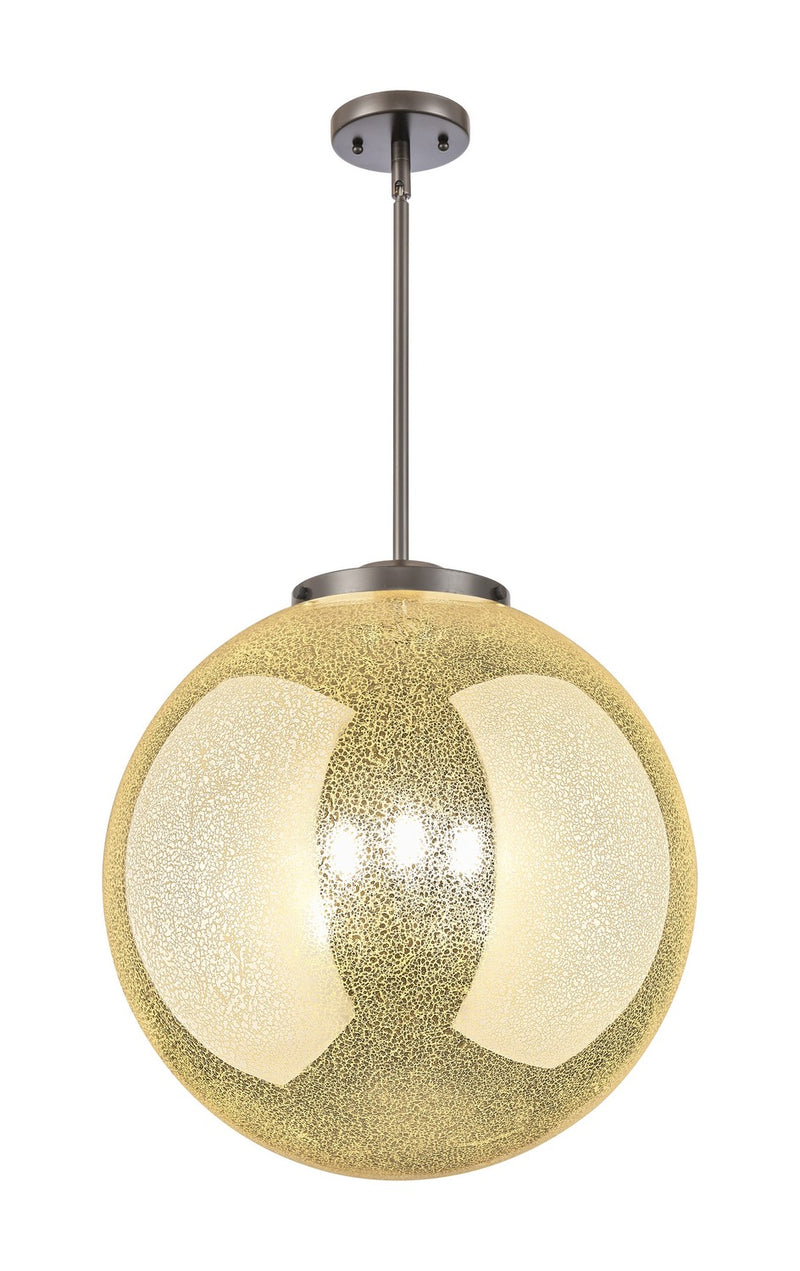 Innovations 221-3S-OB-G208-18 Three Light Pendant, Oil Rubbed Bronze