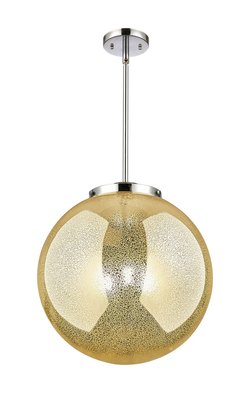 Innovations 221-3S-PC-G208-16 Three Light Pendant, Polished Chrome