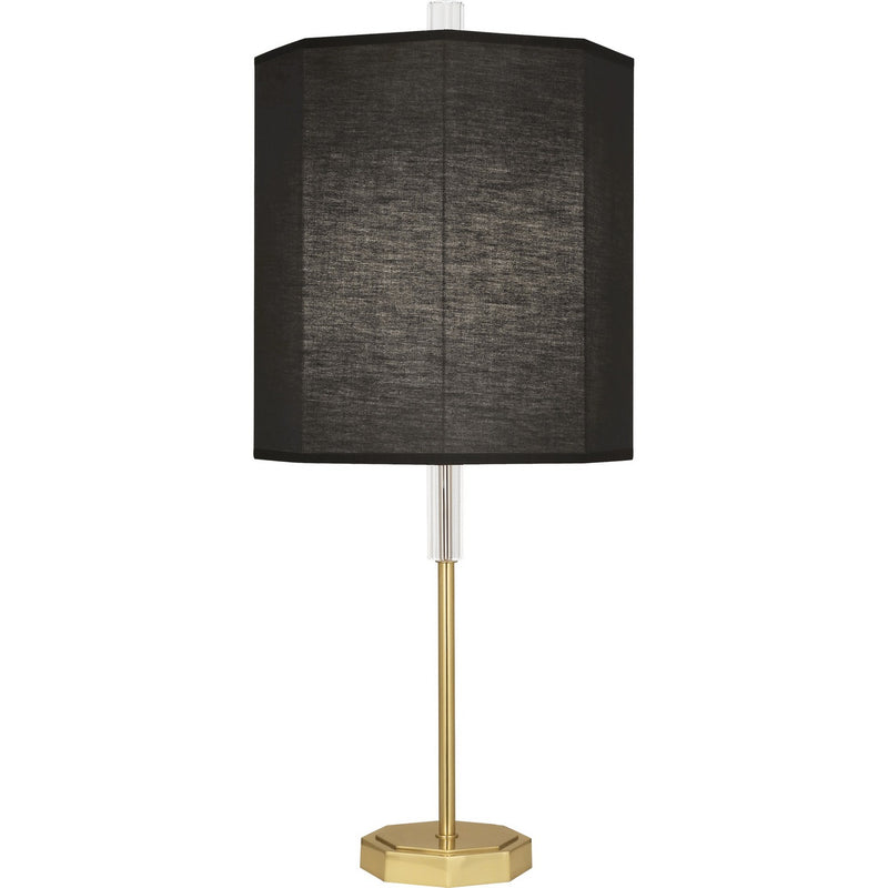Robert Abbey RB04 One Light Table Lamp, Modern Brass w/ Clear Crystal