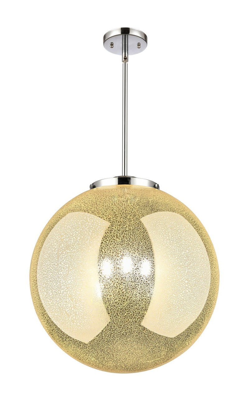 Innovations 221-3S-PC-G208-18 Three Light Pendant, Polished Chrome