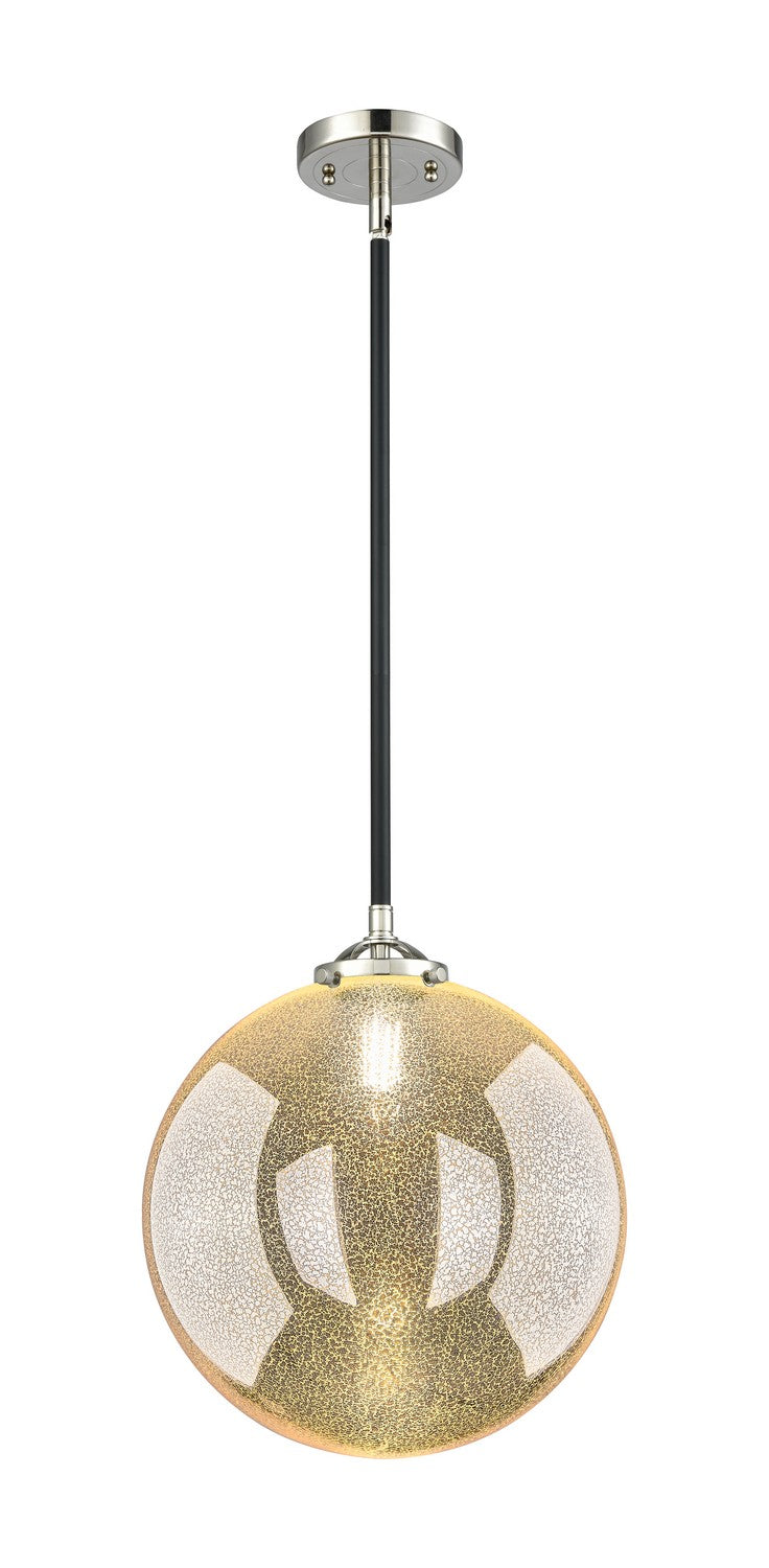 Innovations 284-1S-BPN-G208-12 One Light Mini Pendant, Black Polished Nickel