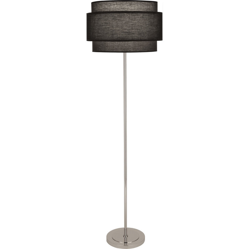 Robert Abbey RB133 One Light Floor Lamp, Polished Nickel